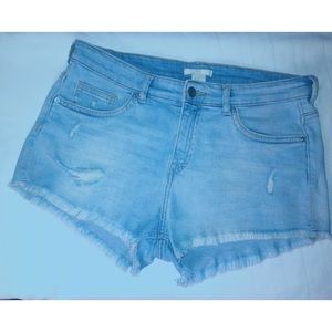 H&M High-Waisted Denim Shorts